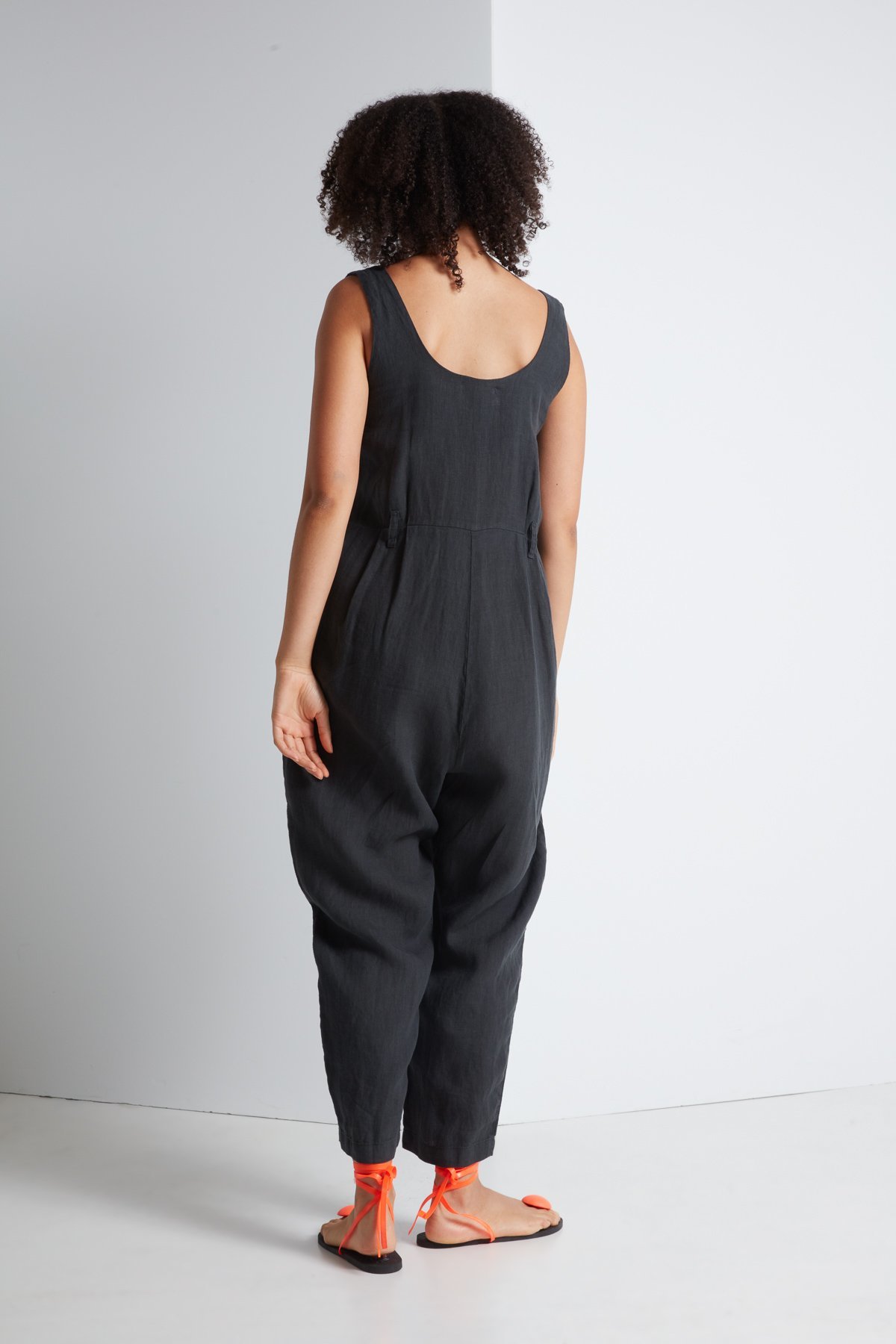 black crane overalls