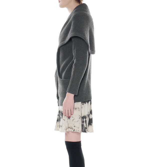 Theyskens Theory "Kailas B Yara" Grey Knit Cardigan Theyskens Theory "Kailas B Yara" Grey Knit Cardigan