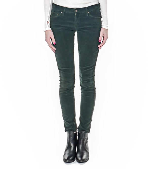 Mother Denim The Looker in Pine Green Cord Mother Denim The Looker in Pine Green Cord