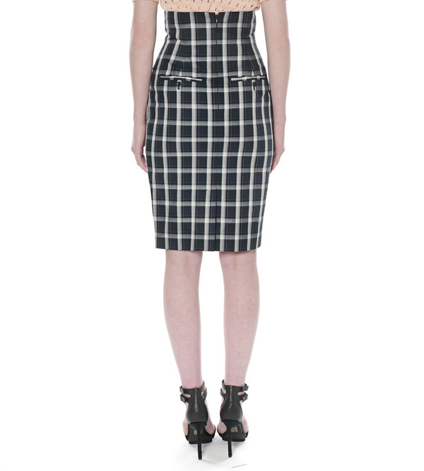 G.V.G.V. Tartan Check Fitted Skirt G.V.G.V. Tartan Check Fitted Skirt