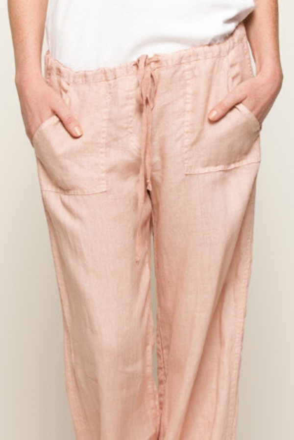 Stewart and Brown Drawstring Linen Pant Stewart and Brown Drawstring Linen Pant
