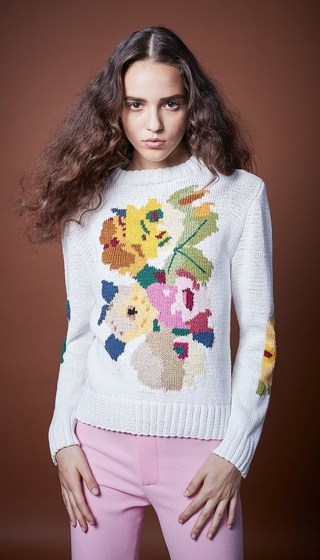 smythe floral sweater