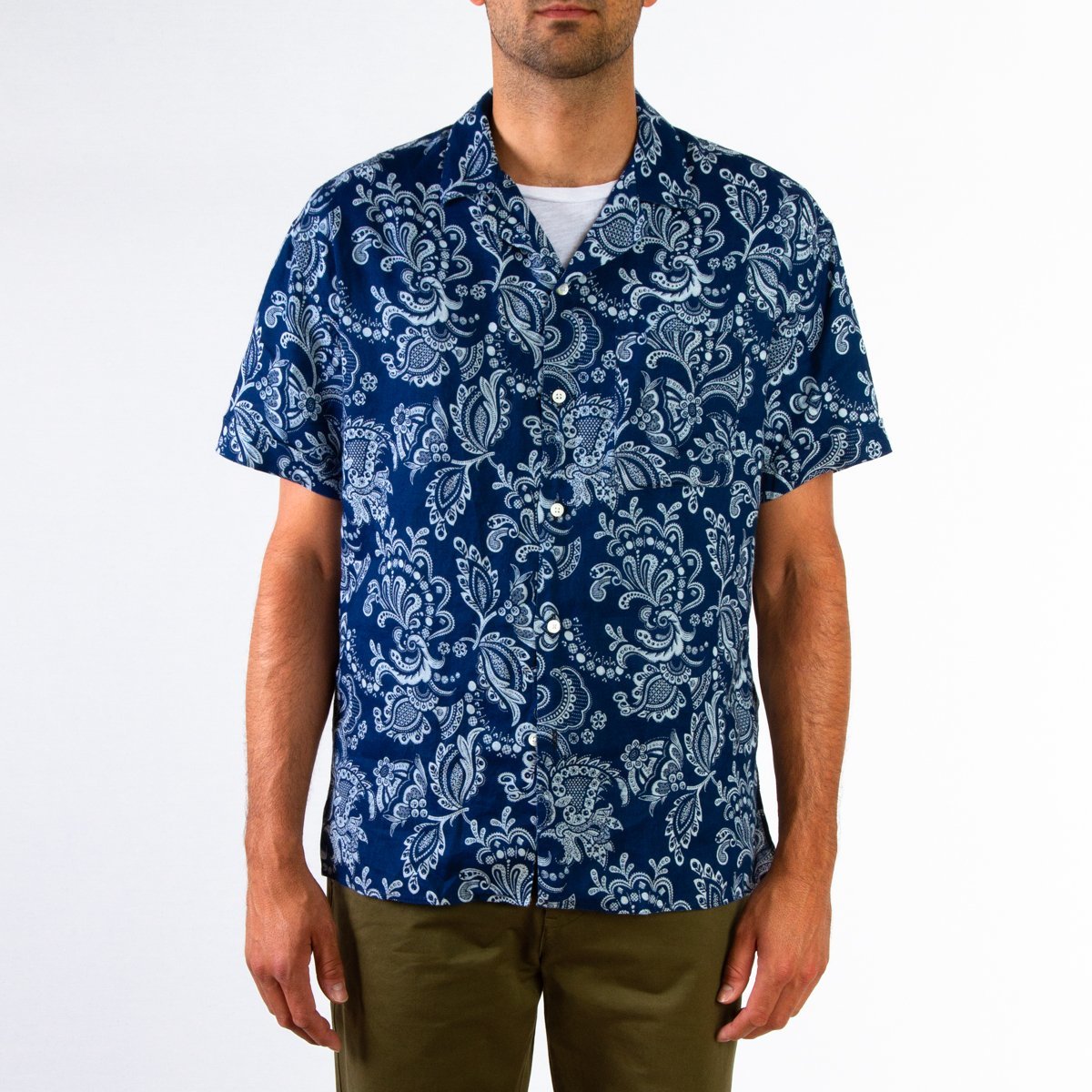 Unis Ronn Shirt Indigo Floral Garmentory