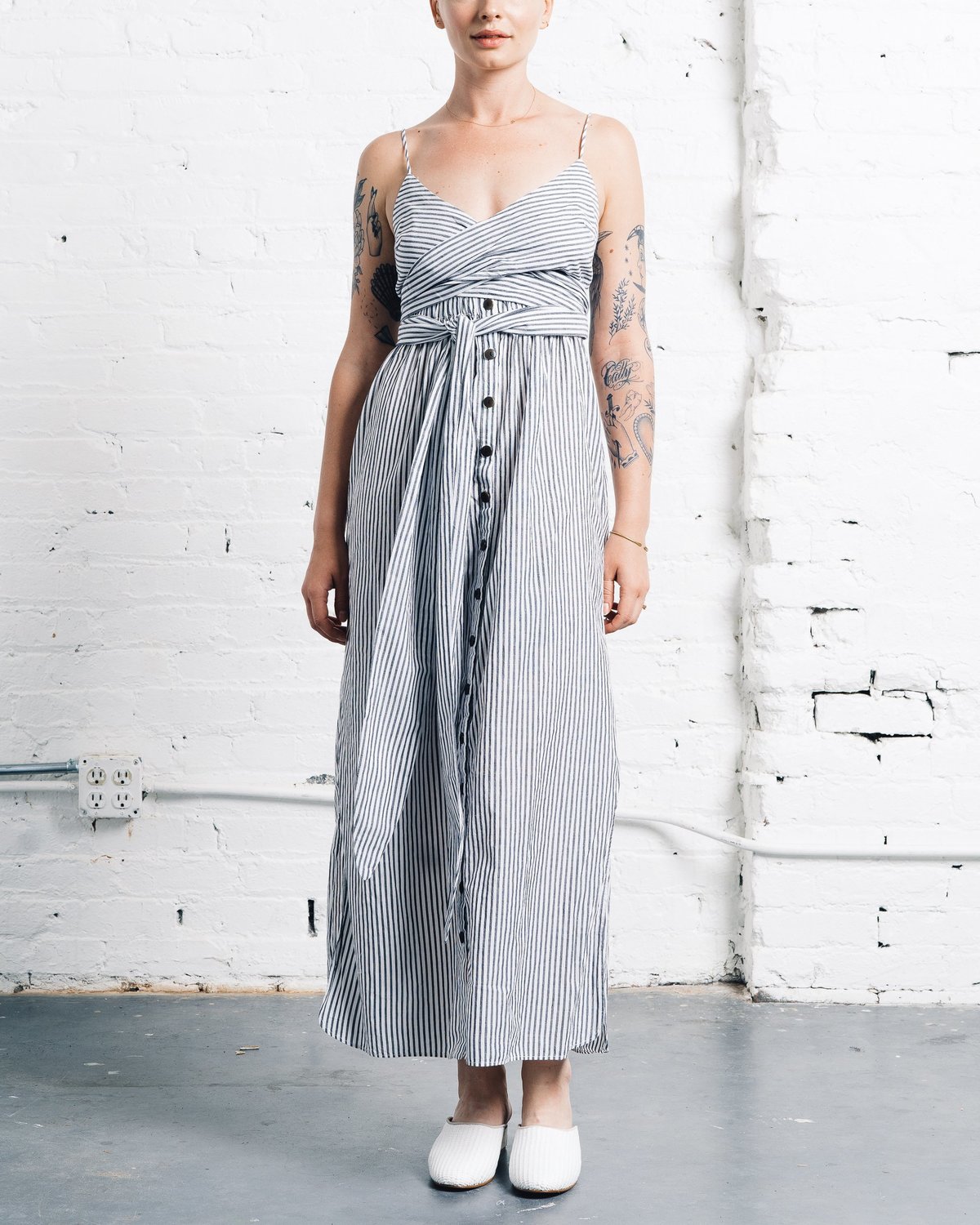 Mara Hoffman Thora Dress - black/white 