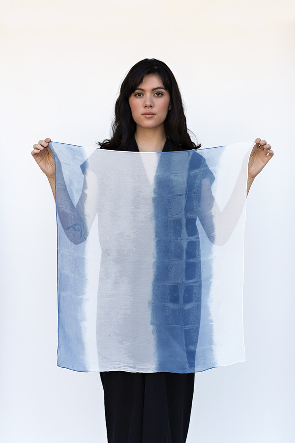 Miranda Bennett Organic Stripe Silk Square Miranda Bennett Organic Stripe Silk Square