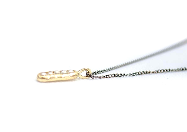 E.M. Gold and Water Pearl Seed Necklace E.M. Gold and Water Pearl Seed Necklace