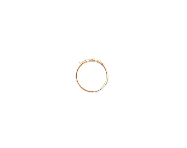 E.M. Gold Spike and Pearl Ring E.M. Gold Spike and Pearl Ring