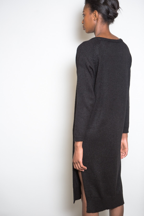 Achro Side Slit Sweater Dress Achro Side Slit Sweater Dress
