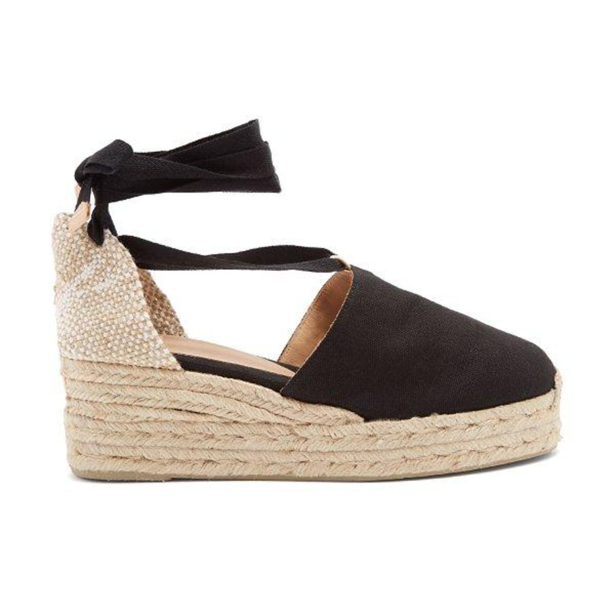 black platform espadrilles