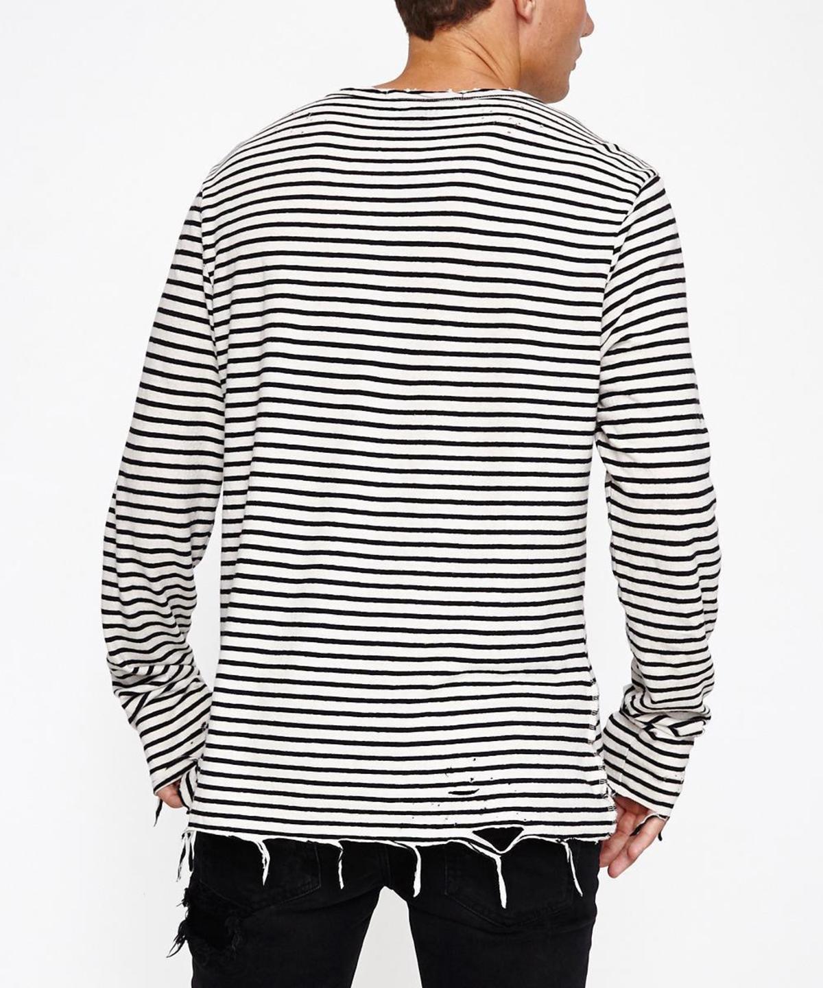 Ksubi Sinister Long Sleeve Tee - B\u0026W 