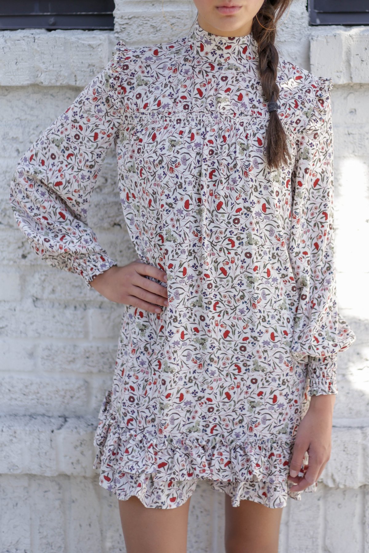 frame smocked shift dress