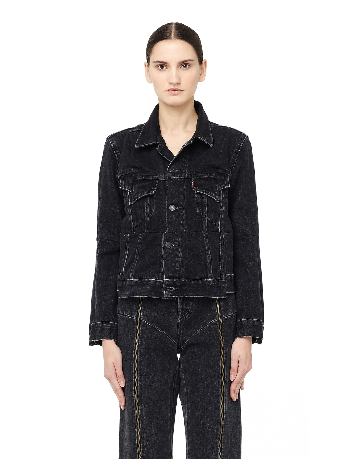 Vetements Levi's Reworked Denim Jacket - Black | Garmentory