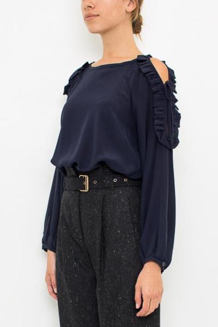 PKO-106211 CHRISTA LIGHT BLUE BLOUSE