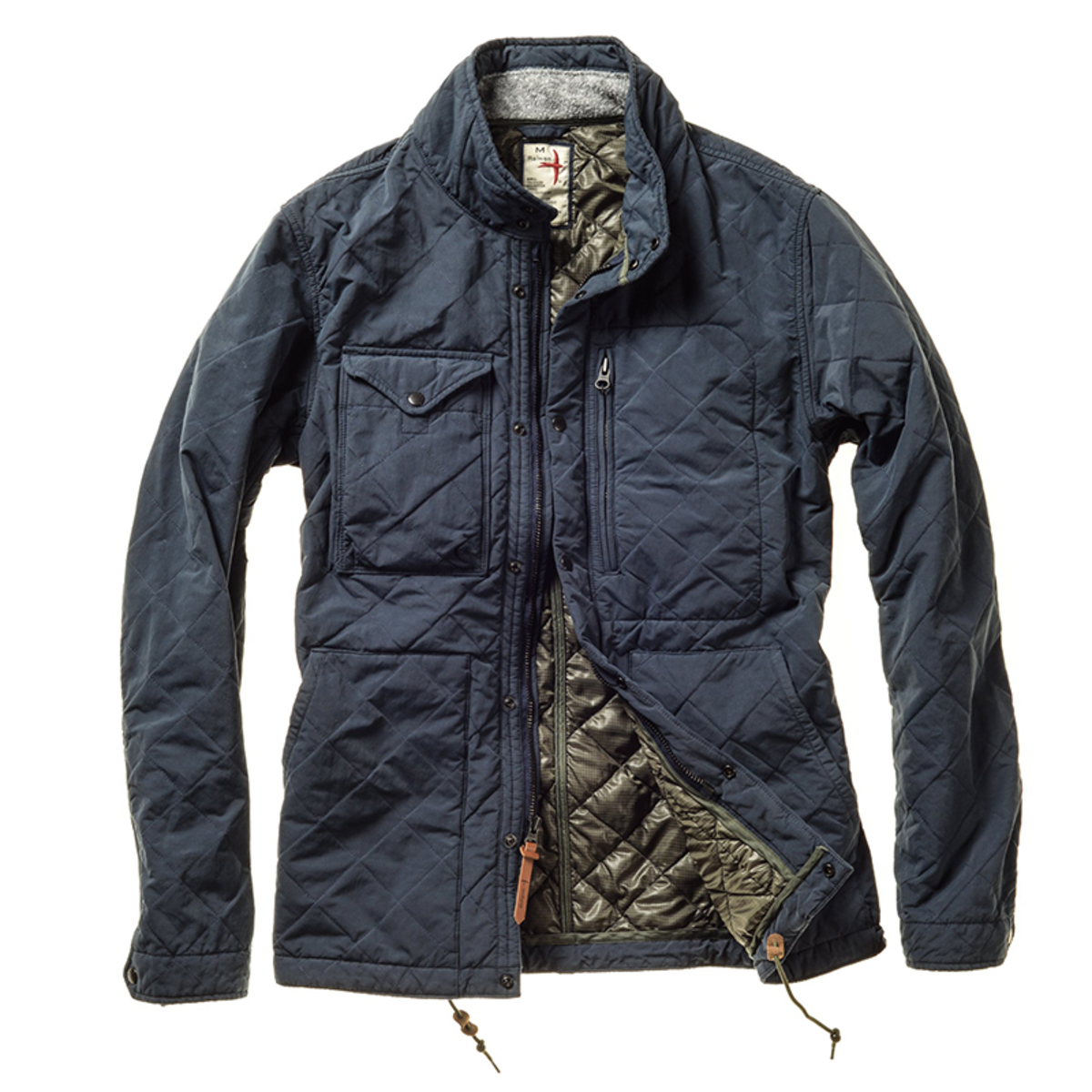 Relwen Quilted Tanker Navy Garmentory