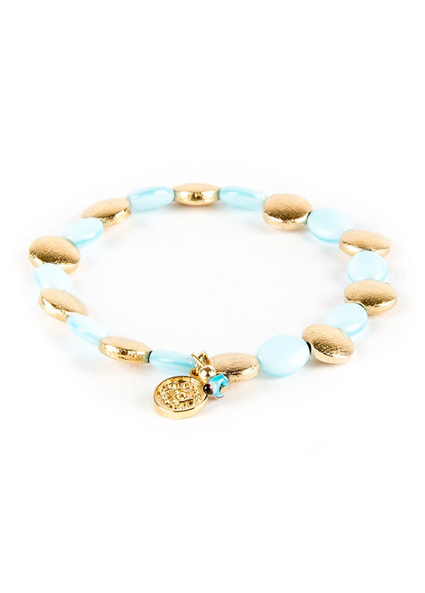 Blee Inara Flat Beaded Stretchy Bracelet Blee Inara Flat Beaded Stretchy Bracelet