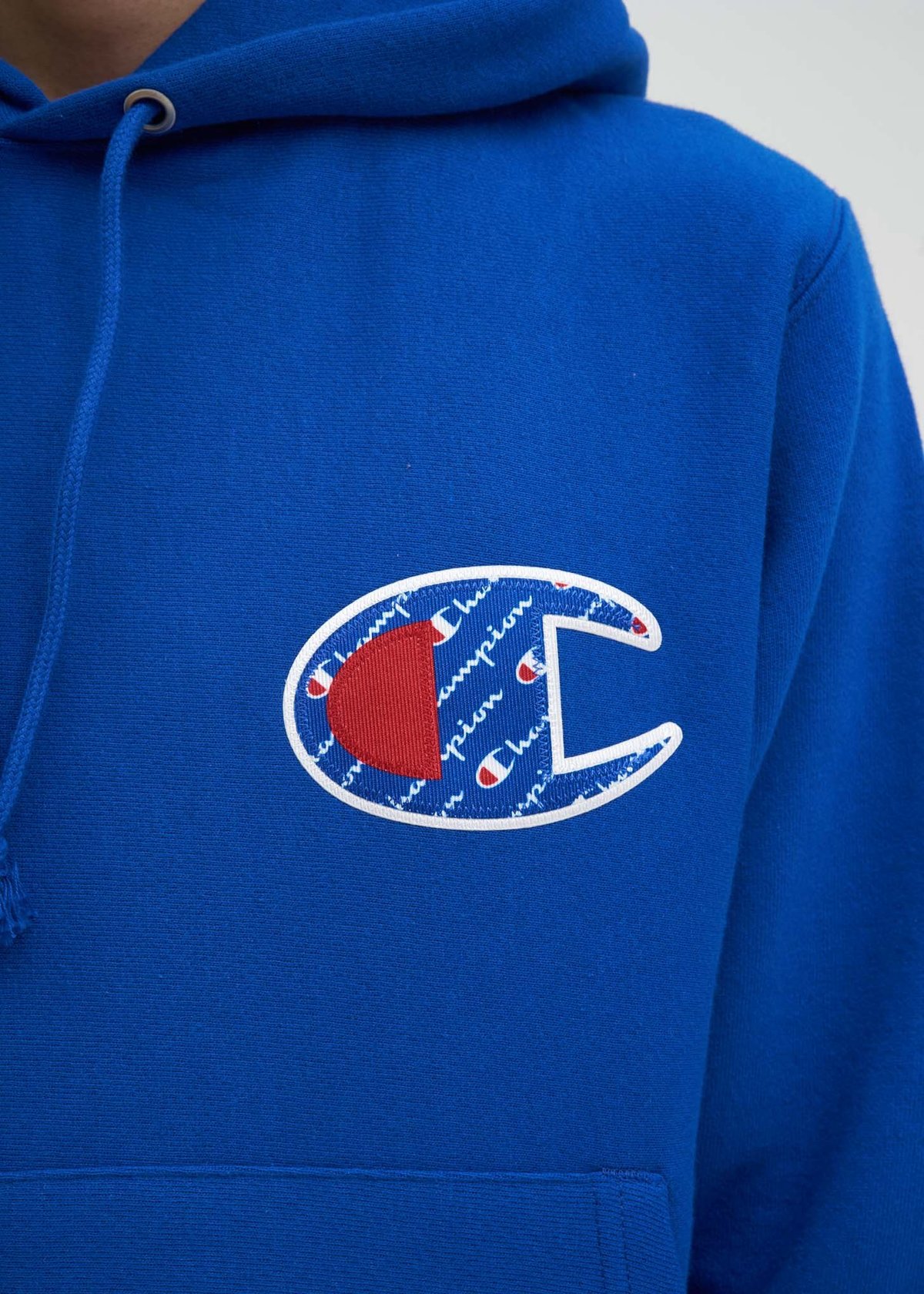 Champion LIFE Mens Reverse Weave Pullover Hoodie surf The Web//Sublimated c Logo Large