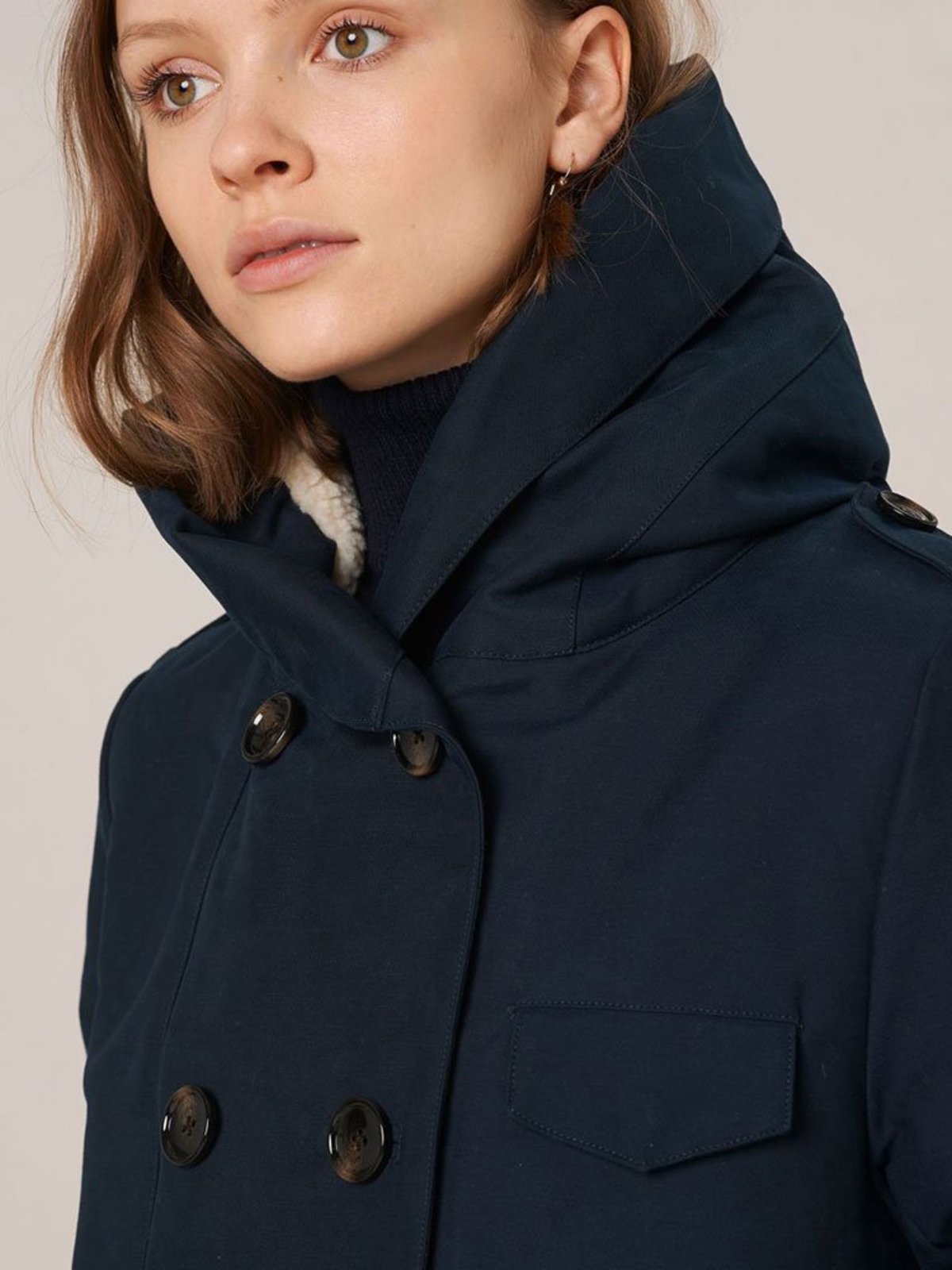 Sessun Sandison Parka - Navy | Garmentory