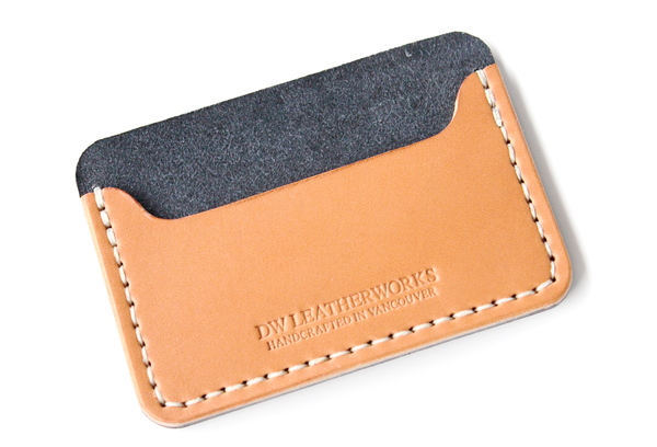 DW Leatherworks Card Wallet - Black/Tan DW Leatherworks Card Wallet - Black/Tan