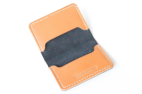 DW Leatherworks Folded Card Wallet - Black/Tan DW Leatherworks Folded Card Wallet - Black/Tan