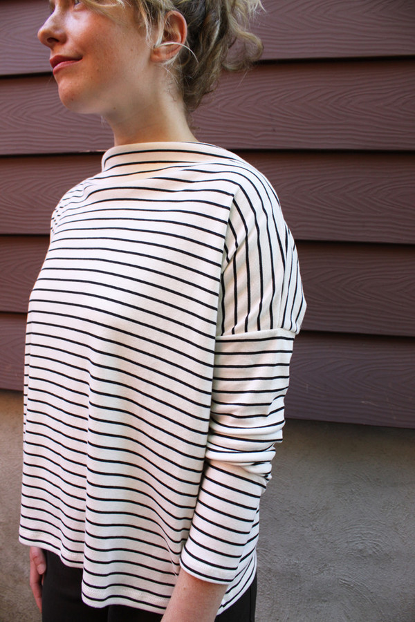 Hutchison Black and White Striped Top Hutchison Black and White Striped Top