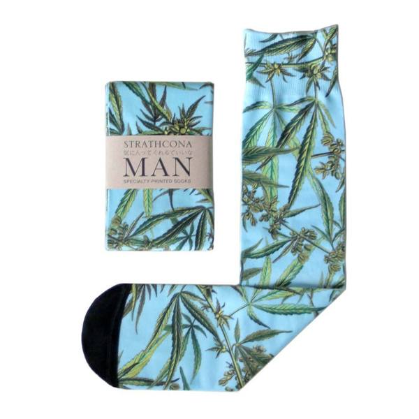 Men's Strathcona Stockings Blue Weed Socks Men's Strathcona Stockings Blue Weed Socks
