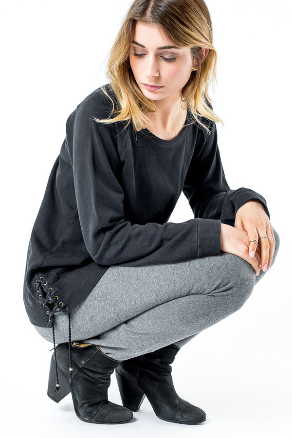 Ragdoll Lace -Up Sweater Ragdoll Lace -Up Sweater