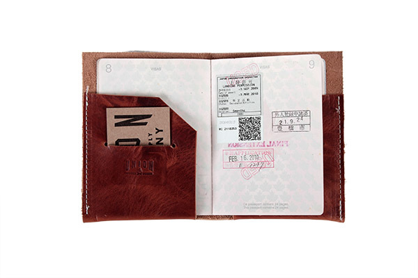 Union Wood Co. Passport Holder - Brown Union Wood Co. Passport Holder - Brown