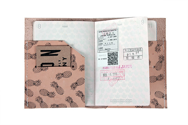 Union Wood Co. Passport Holder - Pineapple Union Wood Co. Passport Holder - Pineapple