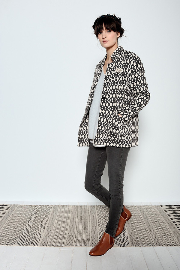 DES PETITS HAUTS FIRMIN JACQUARD BLAZER DES PETITS HAUTS FIRMIN JACQUARD BLAZER