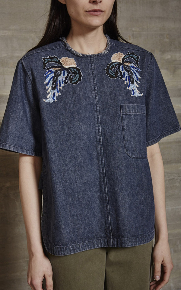 RACHEL COMEY PATCH BRANT TOP RACHEL COMEY PATCH BRANT TOP