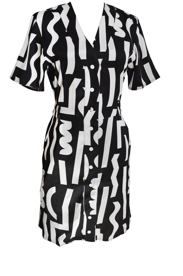 Dusen Dusen Jersey Dress in Black Slash Dusen Dusen Jersey Dress in Black Slash