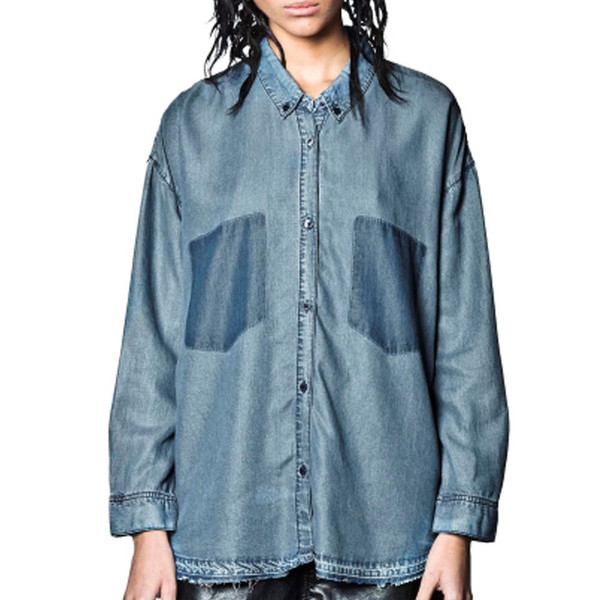 Cheap Monday Luv Blue Shirt Cheap Monday Luv Blue Shirt