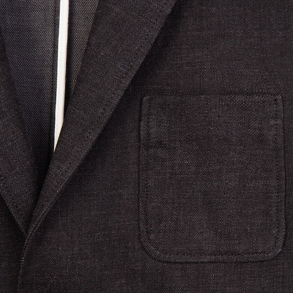 Men's Kitsune Colored Denim Blazer Men's Kitsune Colored Denim Blazer
