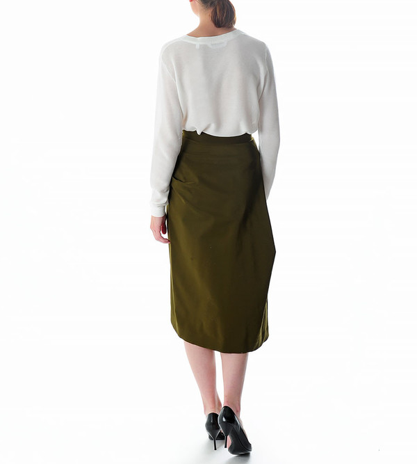 G.V.G.V. Poly Cady Draped Skirt G.V.G.V. Poly Cady Draped Skirt