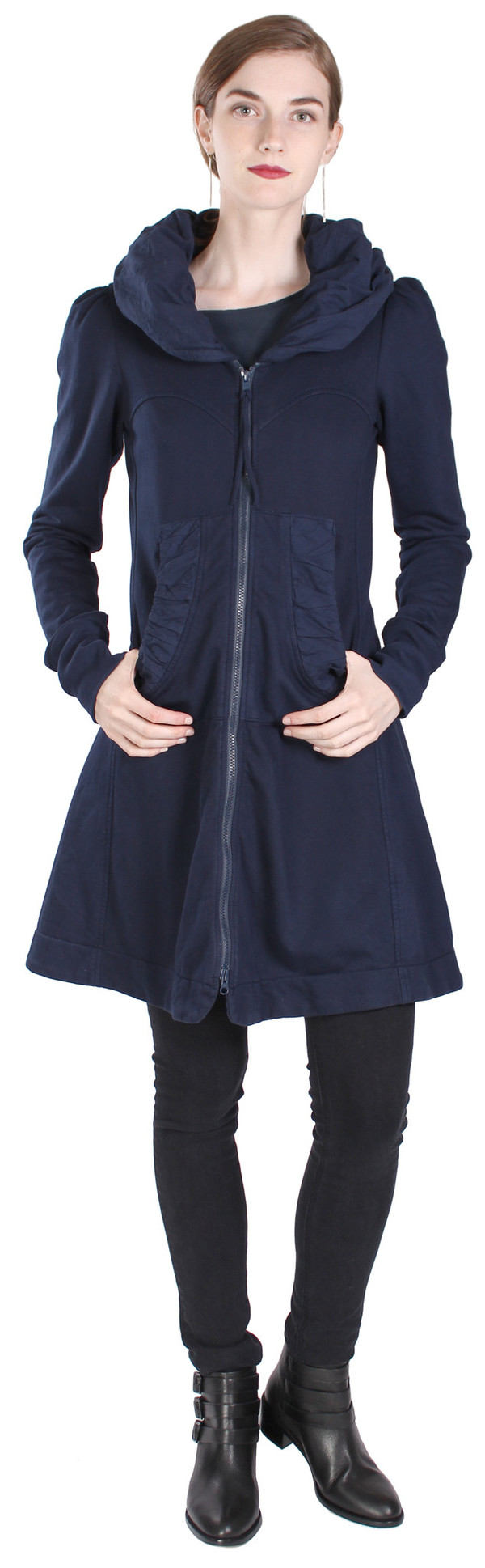 Prairie Underground Long Cloak Hoodie in Midnight Prairie Underground Long Cloak Hoodie in Midnight