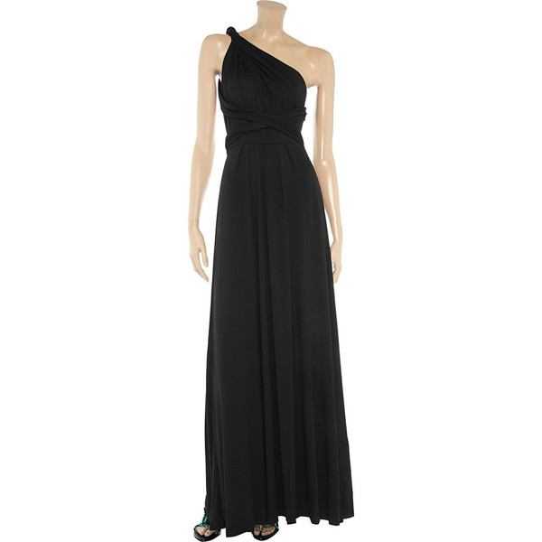 Black floor length infinity dress Black floor length infinity dress