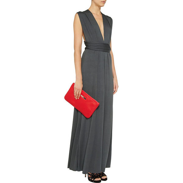 Charcoal floor length infinity dress Charcoal floor length infinity dress