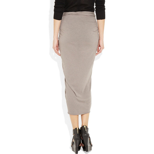 Ruched jersey midi skirt Ruched jersey midi skirt