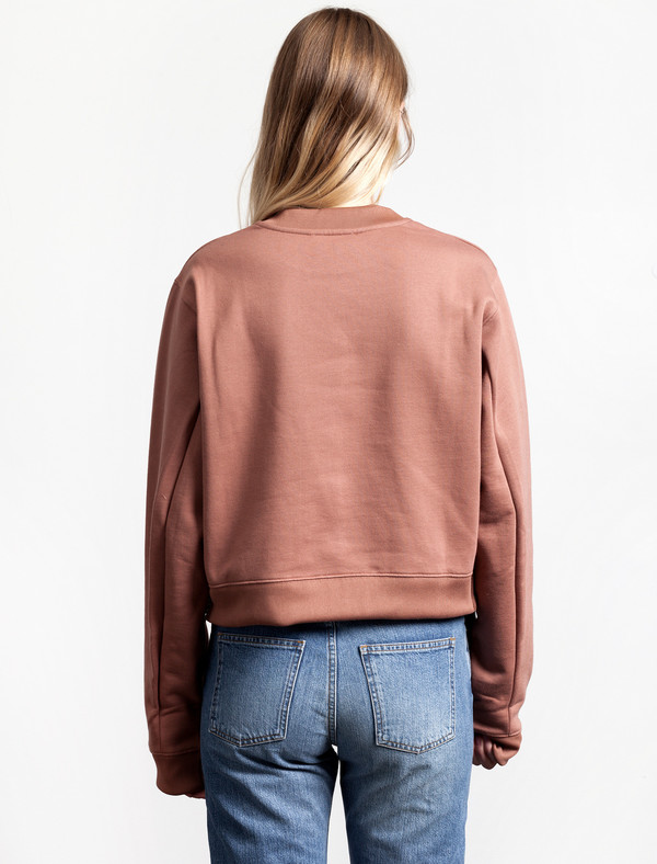 Acne Studios Bird Fleece Sweatshirt | Dusty Pink Acne Studios Bird Fleece Sweatshirt | Dusty Pink