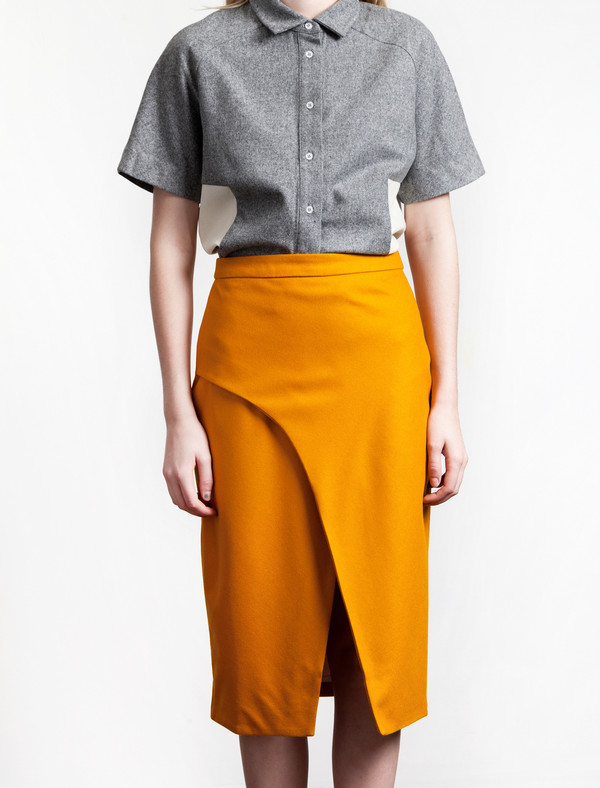 Etienne Deroeux Victoire Long Skirt Orange Etienne Deroeux Victoire Long Skirt Orange