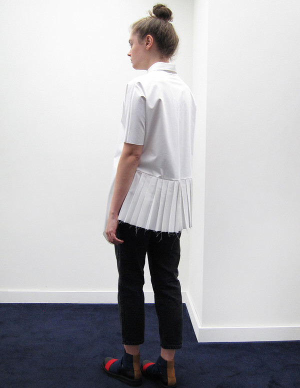 Alexa Stark Top w/Rear Pleats Alexa Stark Top w/Rear Pleats