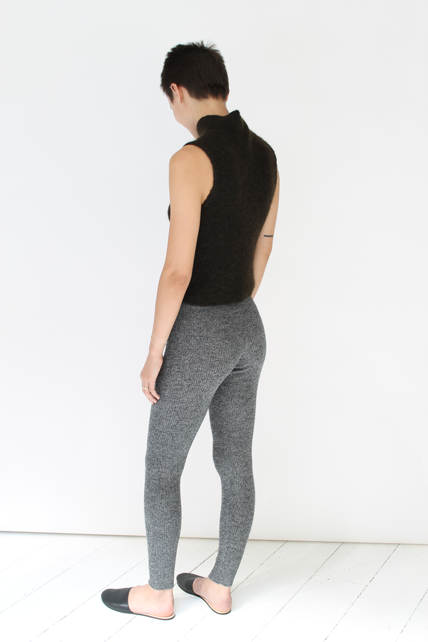 Micaela Greg Ribbed slim sweats | speckle grey Micaela Greg Ribbed slim sweats | speckle grey