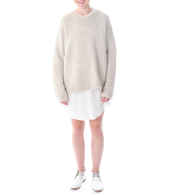 Raquel Allegra Distressed Oversized Pullover Raquel Allegra Distressed Oversized Pullover