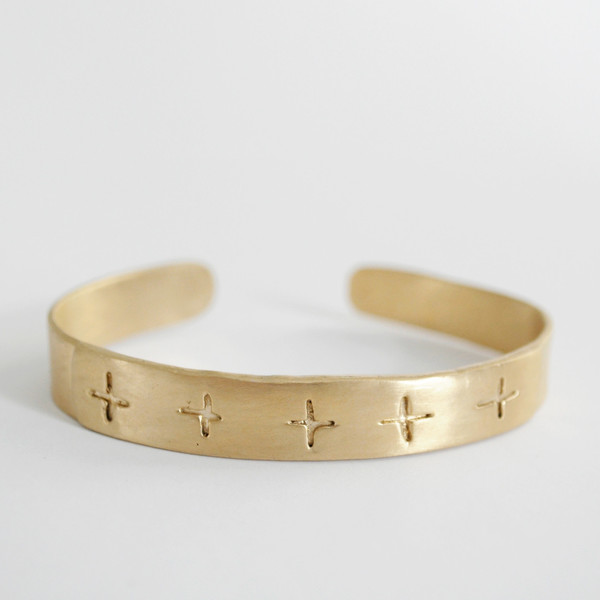 Melissa De La Fuente "X" CUFF BRACELET Melissa De La Fuente "X" CUFF BRACELET
