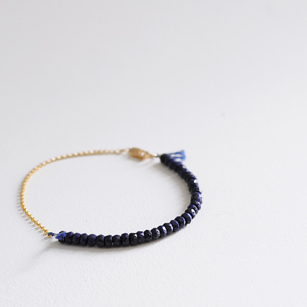 Clementine Blue Sapphire Beaded Bracelet Clementine Blue Sapphire Beaded Bracelet