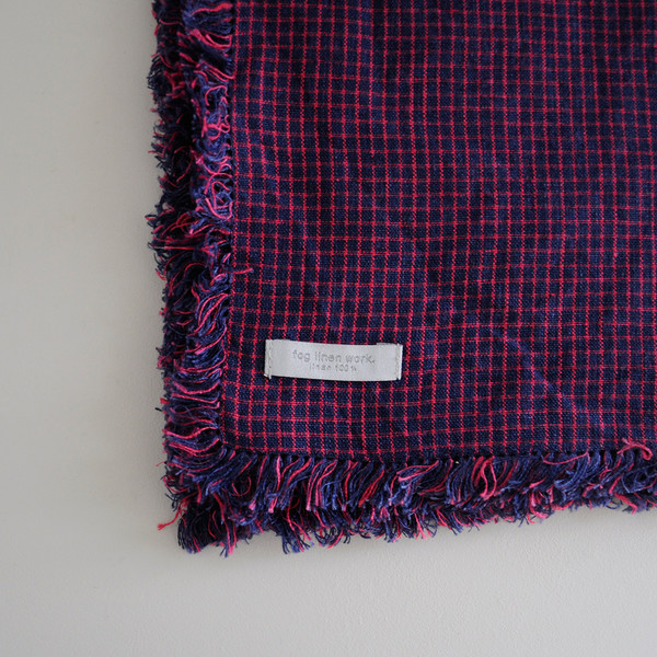 TUZ FRINGE SCARF - PLAID TUZ FRINGE SCARF - PLAID