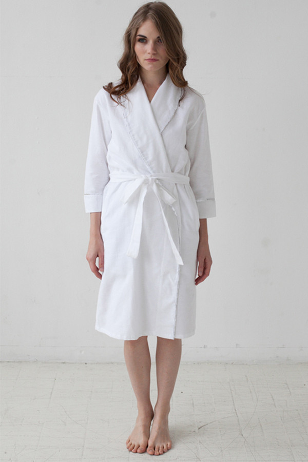 Salua Atelier Classic Flannel Robe 31" Salua Atelier Classic Flannel Robe 31"