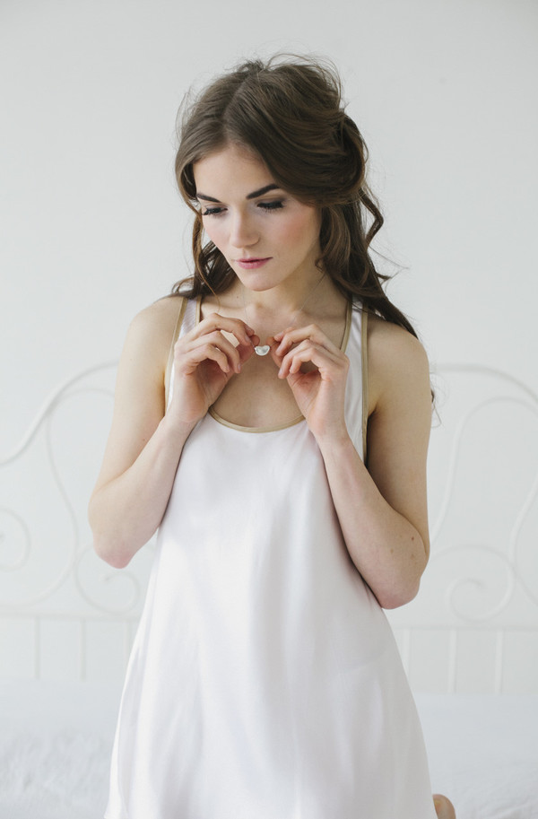 Flamingo Silk Racer Back Chemise Flamingo Silk Racer Back Chemise