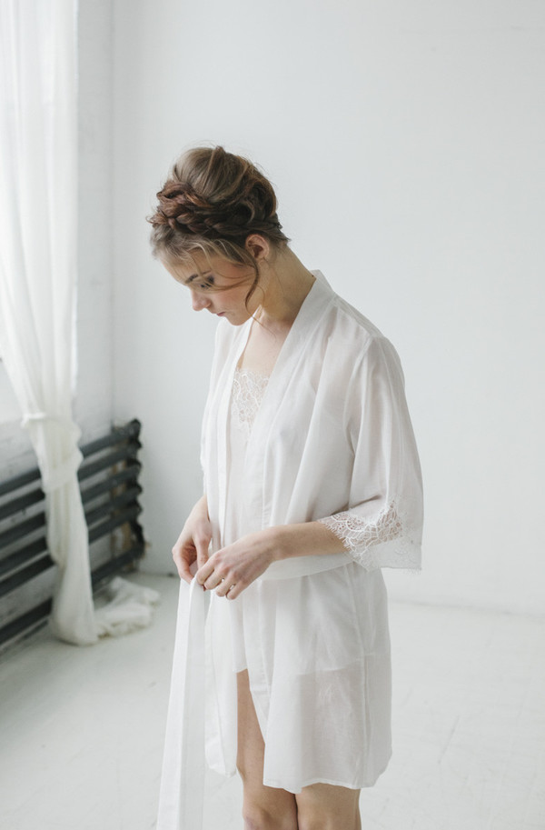 Salua Atelier My Vows Short Robe Salua Atelier My Vows Short Robe