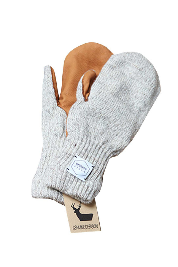 Men's Upstate Stock Deerskin Knit Mitt Men's Upstate Stock Deerskin Knit Mitt